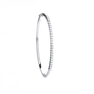 18ct White Gold 1.15ctw Diamond Bangle